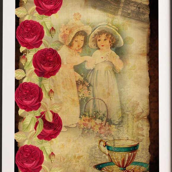 Vintage artwork framed‎ - Picture 2 of 4